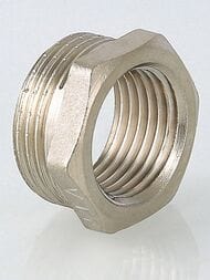 Футорка VALTEC  3/4"Н х 1/2"В латунь никелированная, VTr.581.N.0504