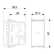 ������ Vimar PLANA 1P NO+NC 10A � �������� "OFF" 14056.33