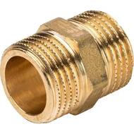 Ниппель STOUT 1/2"НН, латунь, арт.SFT-0003-001212
