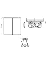 ������������� Systeme Electric ARTGALLERY 2-���������,��.6/2, 10��, ��������, �����, GAL001365