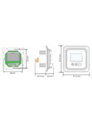  Ensto ECO10LCDJR 2300W, 10 , , , 