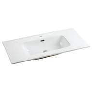 Раковина накладная Ceramicanova Element 1010х465х180 перелив, отв. под смеситель, белый CN7003