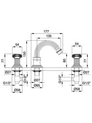 ��������� CEZARES OLIMP-BBS2-01-M ��� ����, 3 ���������, ������ ������, ����/����� ������