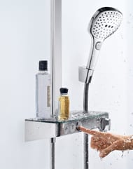 Душевая система Hansgrohe Raindance Select E 300 3jet Showerpipe с термостатом,хром 27127000
