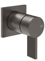 Смеситель для душа Gessi Inverso Diamantato внеш.часть, чёрный металл шлифованный 73619.707 — миниатюра 1