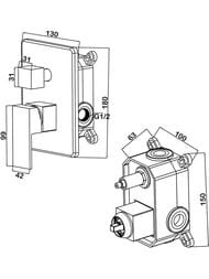 ��������� ��� �����/���� Swedbe Platta 5519B ������������, �������������, �� 2 ������, ������ ���