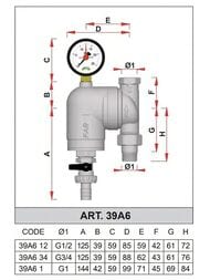 ������ FAR 3/4" BP-HP � ����������, 100���, � ���.�����������, max 95 �C, 25 ���,   FA 39A6 34100