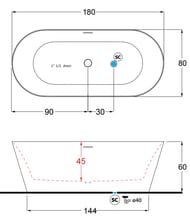 ����� ��������� Gruppo Treesse Inka 180 V388BL 1800�800�600 ���������������, ����, ����� ������
