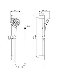 ������� ����� Ideal Standard IDEALRAIN EVO JET ROUND XL3 ����� 3 �������,����� 1750��,������ B1761AA