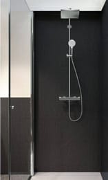 Душевая система Hansgrohe Crometta E 240 Showerpipe со смесителем д/душа, верхний и руч.душ 27284000