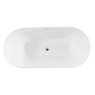 Ванна акриловая BelBagno BB413-1700-800-MATT 1700x800x610 отдельностоящая, овальная,  белый