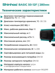   SHINHOO BASIC 50-12F 1x230, DN 50, , 71221005