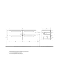 ����� ��� ���������� Cezares ��� (1400�450�500) Bianco Lucido ECO-CER-N-1400-4C-SO-2-BL