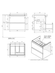 ����� ��� �������� Cersanit MODUO 60 (570�585�445��.), ��������� �����   64140