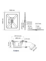 ������� ������ WasserKRAFT Main 1200�1000�26 �������������, ��������, �����, ����� ������� 41T10