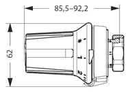 Термоголовка DANFOSS RAW-K М30x1,5, с жидкостным датчиком темп-ры 013G7084/013G5030