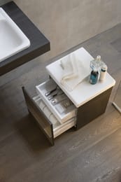 Тумба на колесиках Laufen CASE 4.0205.1.075.548.1 (460х505х385) с внутренним ящиком, антрацитовый дуб