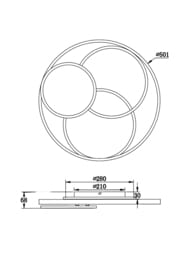 ���������� ��������-�������. Freya Cosmic (������) FR10015CL-L94WB,90 Ra,220/240 V,IP20,������