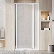 Душевая дверь RAVAK SUPERNOVA SDOP-90 (873-910х1850) распашная, полистирол, белый+Pearl