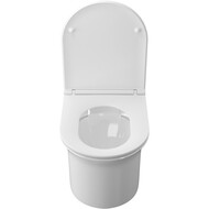 Унитаз подвесной IDDIS Sena (525х360х355) безободковый, каскадный смыв, с сиденьем SENRDSEi25
