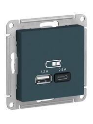 ������� Systeme Electric ATLASDESIGN USB A+�, 5�/2,4 �, 2�5�/1,2 �, ��������, ������� ATN000839