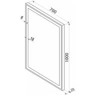 ������� ��������� Strong (700x1000) � LED ���������� � ��������� ������������, ���� �����