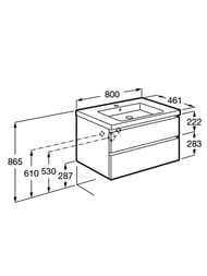 ����� ��� �������� Roca Domi 80 (785x453x515) ���������, 2 �����, ����: ����� ������ A857459806
