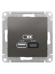 ������� Systeme Electric ATLASDESIGN USB A+�, 5�/2,4 �, 2�5�/1,2 �, ��������, ����� ATN000939