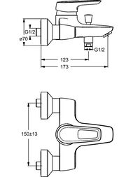 ��������� ��� �����/���� Ideal Standard CERAMIX BLUE B9490AA ���������, �������� �����, ����