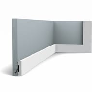 Плинтус Orac Decor SX162 (40х10х2000) белый (шт.)