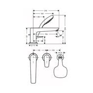  Hansgrohe Talis E 71731000   ,  3 , , 