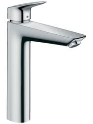 Смеситель Hansgrohe Logis 71091 для умывальника, высокий фиксированный излив, без донного клапана — миниатюра 1