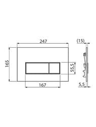������ ��� �����-����������� ALCAPLAST M57-G-M ������ �������