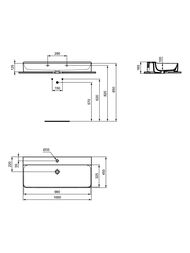 ���������� Ideal Standard CONCA (1000�450) ���� , 1 ��������� ��� ���������, ��� �������� T383501