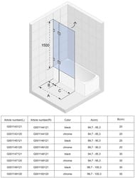 ������ �� ����� RIHO VZ SCANDIC NXT X109 (1000x1500) �����, ���� G001149120