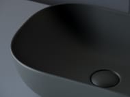 Раковина накладная Ceramicanova Element 455х325х135 прямоугольный,темный антрацит матовый CN6009MDH