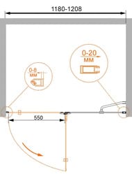 ������� ����� CEZARES BERGAMO ������ (1180-1208x1950) B-12-120-C-Cr-R ������ ����������/����