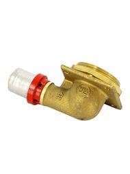 Водорозетка пресс Tiemme 16х1/2" с фланцем и контргайкой 1650175 / 1662G001604CZ