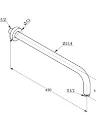 ��������� KLUDI A-QA ��� �������� ���� 400��, ���������, ���������� 55��, ���� 6651405-00