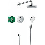 Душевая система Hansgrohe Croma Select S/Ecostat S 27295000 термостат, верхний и ручной душ