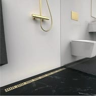 ������� ����� Alcaplast APZ10BLACK-650BRASS SIMPLE L=650�� H=62�� ������� ������/������� ������