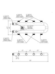 Кольцевой коллектор для отопления Gidruss RMSS-60-R4.TW 4 контура, 1" — изображение 2