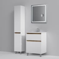 Тумба под раковину AM.PM X-Joy (650х850х450) напольная, 2 ящика, белый глянец M85AFSX0652WG