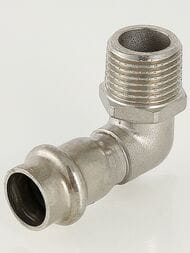 Пресс угольник VALTEC 22х3/4"Н, 90° нерж. сталь, VTi.953.I.002205
