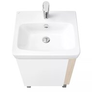 Тумба под раковину AQUATON Кантри 50 1A257801AHB20 472x400x608 напольная, белый глянец/дуб верона