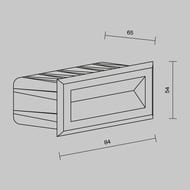 ��������� ��� ������� Maytoni Bosca (�����) O045SL-L3W3K, 3000� 3�� IP 65, �����