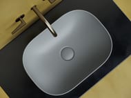Раковина накладная Ceramicanova Element 455х325х135 прямоугольная, антрацит матовый CN6009MH