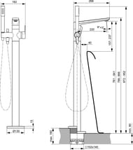 Ideal Standard Lux TONIC II ��������� ��� �����/���� ��������� A6347AA, � ������� ����������, ����