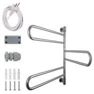 Полотенцесушитель электрический ENERGY U CHROME G3 54 Вт (ВхШхГ 770х635х100) поворотный