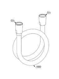 ����� ��� ���� Kludi Suparaflex 1600��, �������, ����: ����� ������� 6107253-00